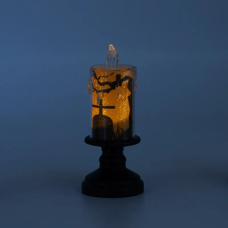 Lučka LED, sveča Halloween, umetna masa, 13x5cm, sort.