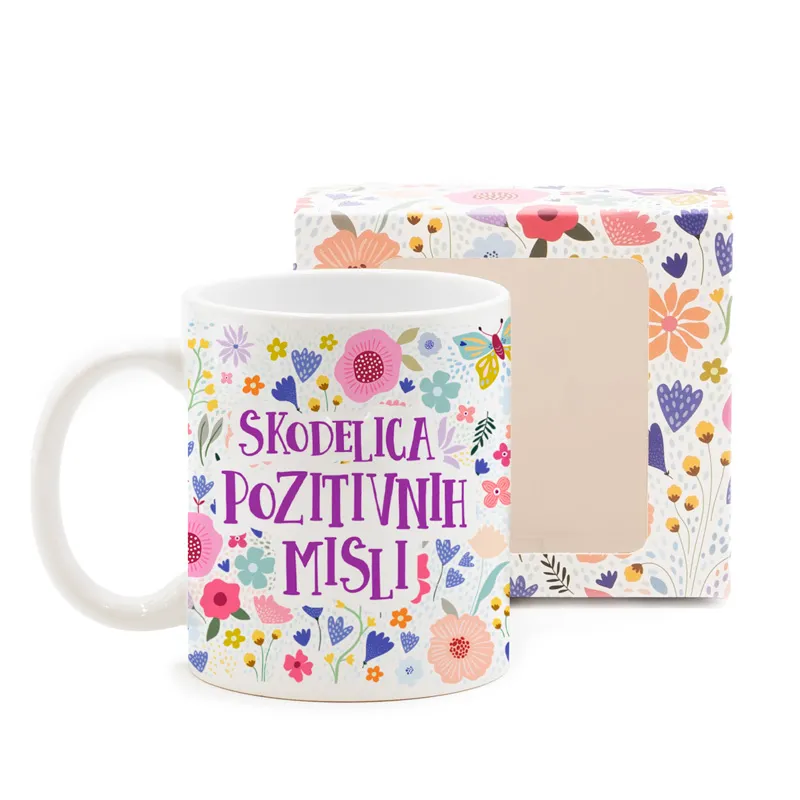Skodelica, Dobre želje, Skodelica pozitivnih misli, 330ml, v darilni embalaži