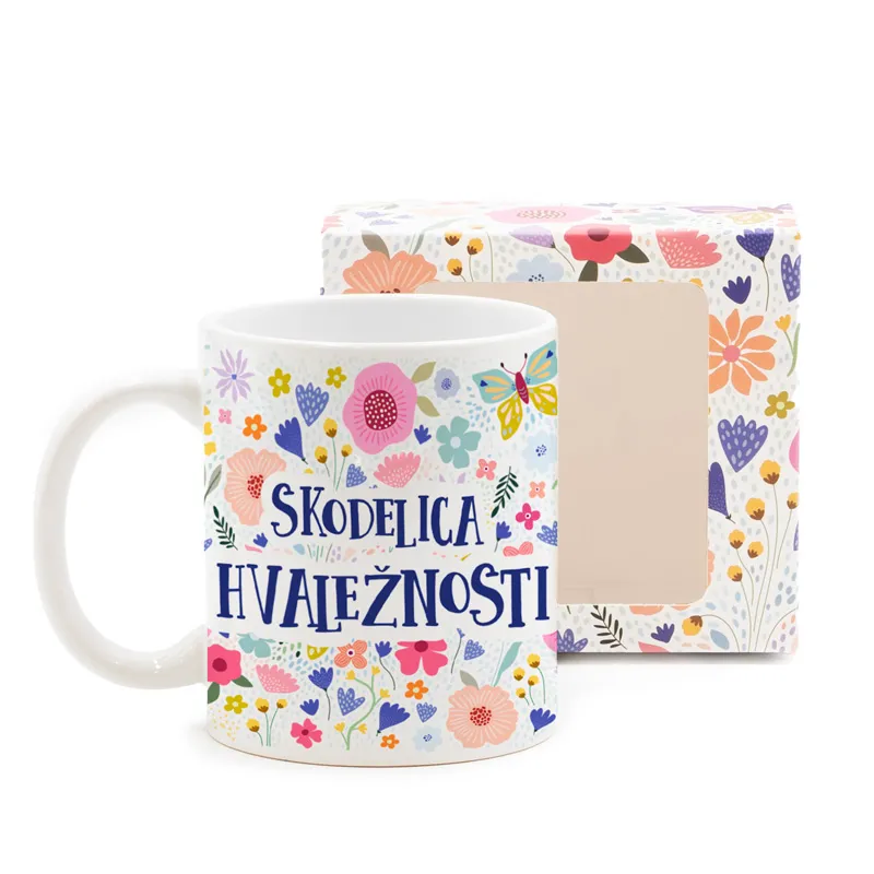 Skodelica, Dobre želje, Skodelica hvaležnosti, 330ml, v darilni embalaži