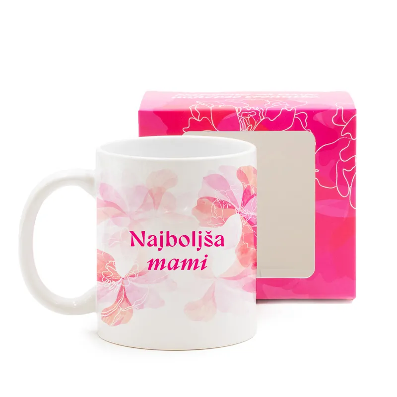 Skodelica, Zanjo, Najboljša mami, 330ml, v darilni embalaži