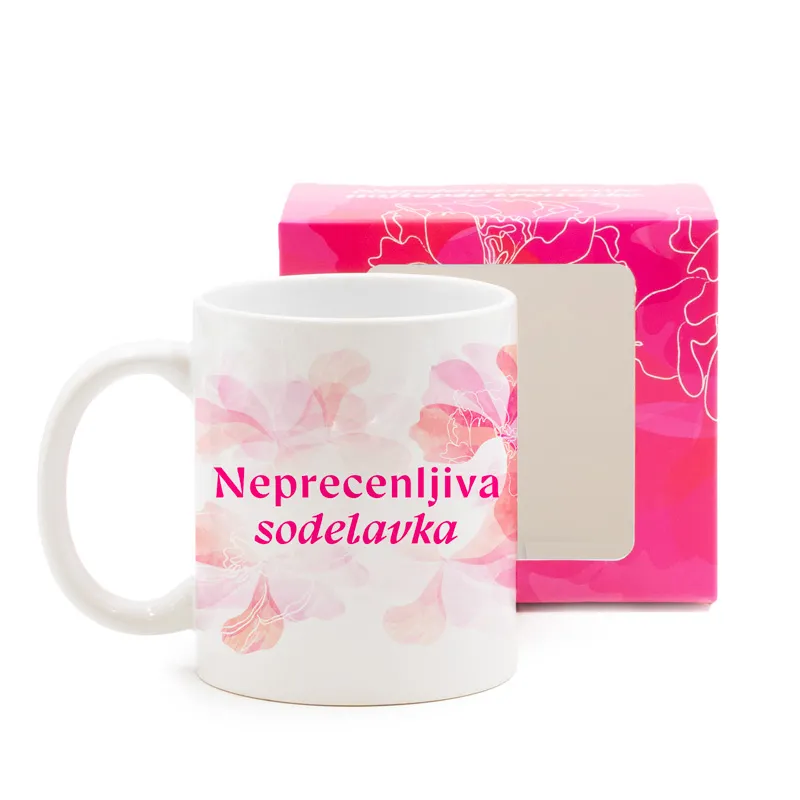 Skodelica, Zanjo, Neprecenljiva sodelavka, 330ml, v darilni embalaži