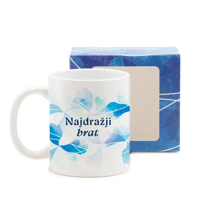 Skodelica, Zanj, Najdražji brat, 330ml, v darilni embalaži
