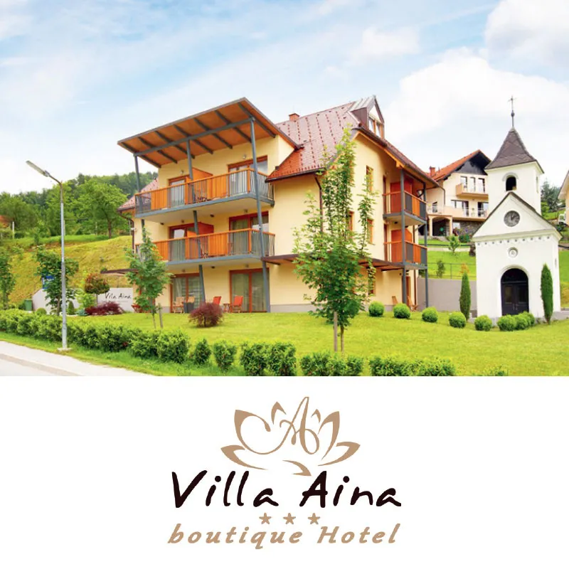 Romantična noč z zasebnim VIP razvajanjem za 2 osebi, Villa Aina boutique Hotel, Laško (Vrednostni bon, izvajalec storitev: SOLOMIJA D.O.O.)