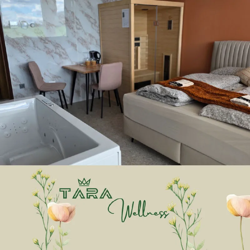 3-urno wellness razvajanje za 2 osebi v sobi Terracotta, TARA Wellness, Ormož <p hidden>(Vrednostni bon, izvajalec storitev: TARA RAČUNOVODSTVO IN TRGOVINA, BRIGITA ZOREC S.P.)</p>