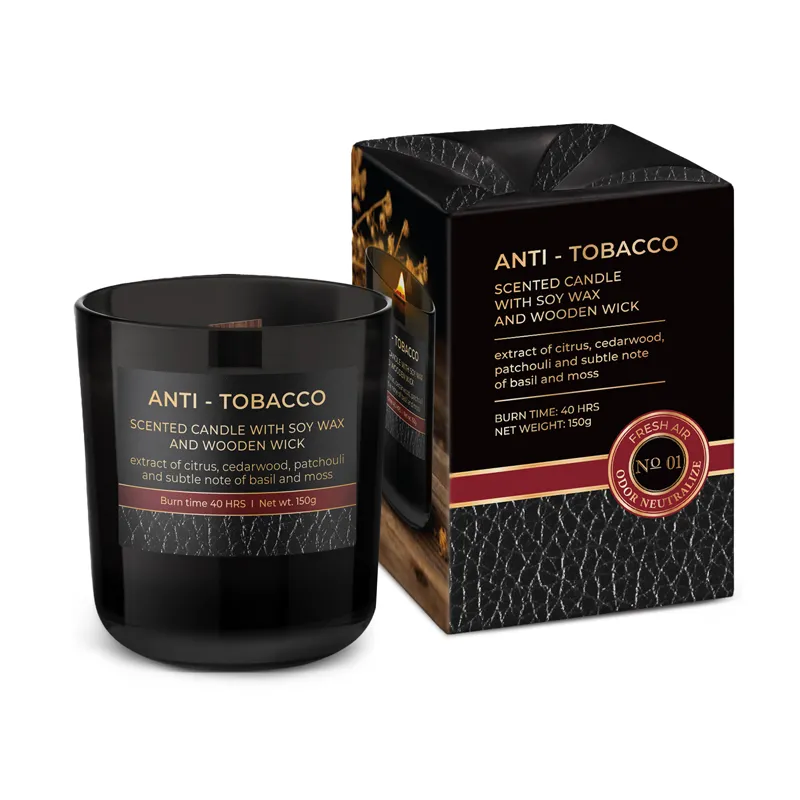 Sveča dišeča v steklu, Anti - Tobacco, 150g