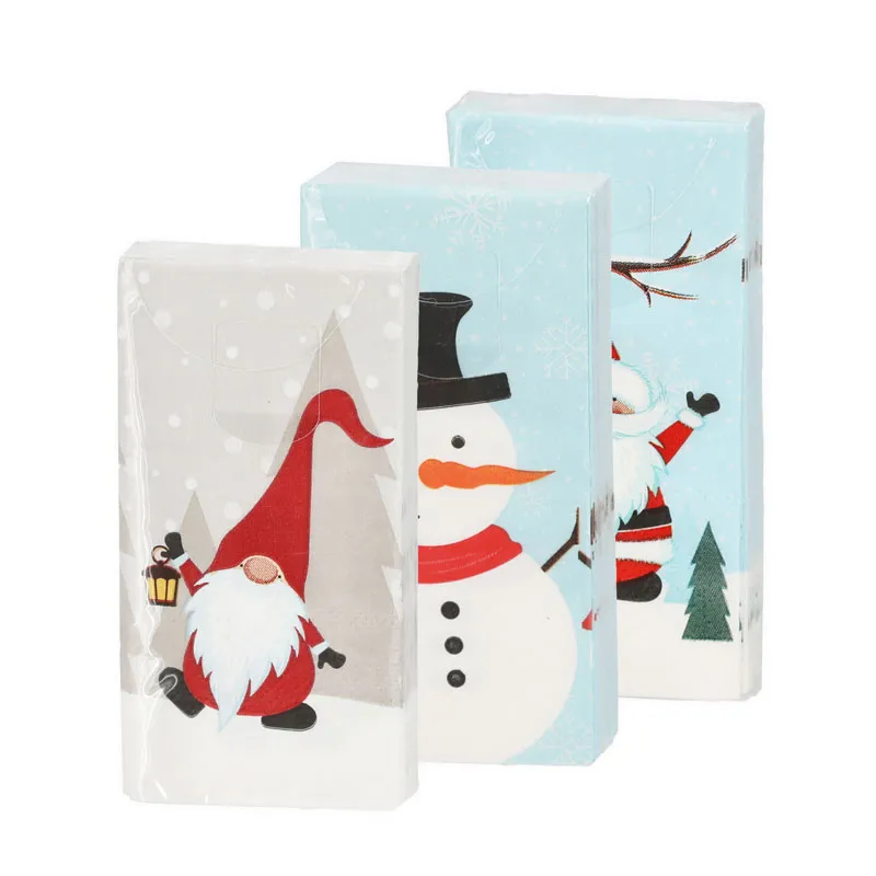 Robčki papirnati, božični motiv, 3 slojni, 10kom, sort.