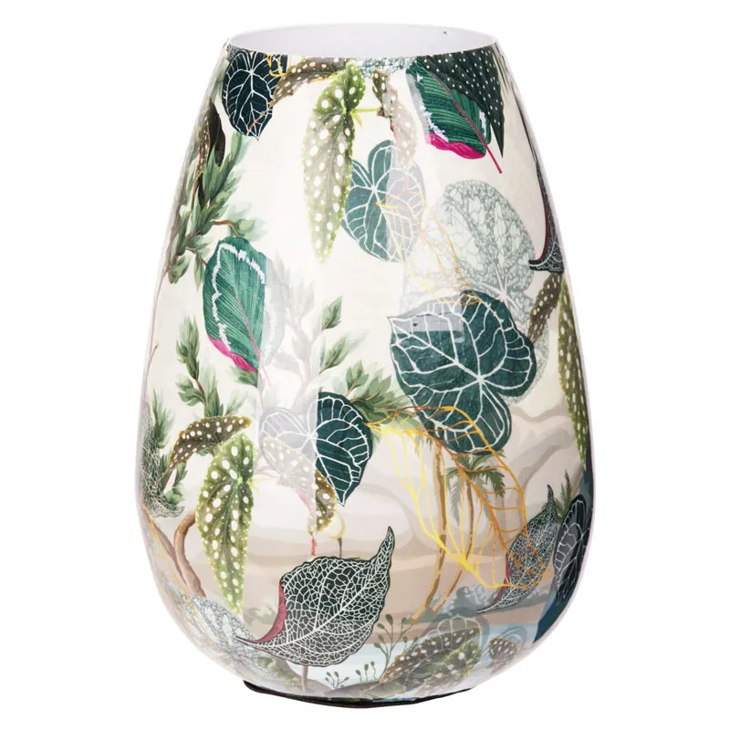 Vaza, jungle, kovina/polikarbonat, 20cm