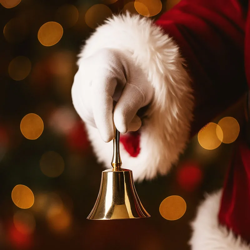 Zvonec, zlat, aluminij, 11cm, sort.