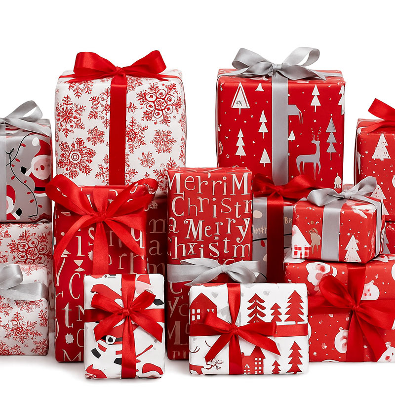 Papir za zavijanje v roli, božični motiv, 70x200cm