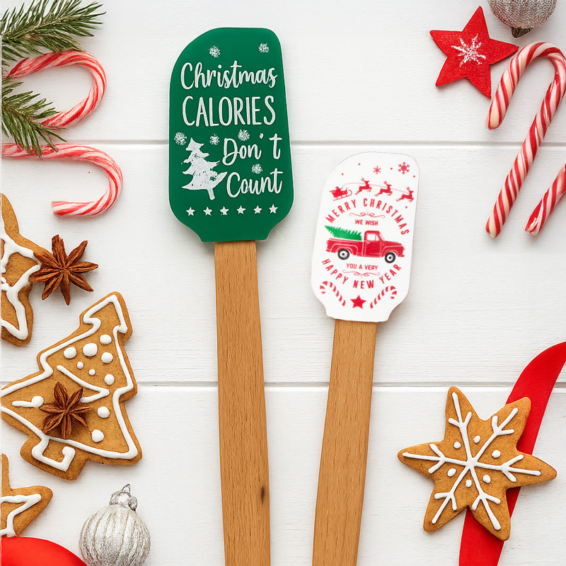 Set silikonskih špatul,božični motiv, 2/1