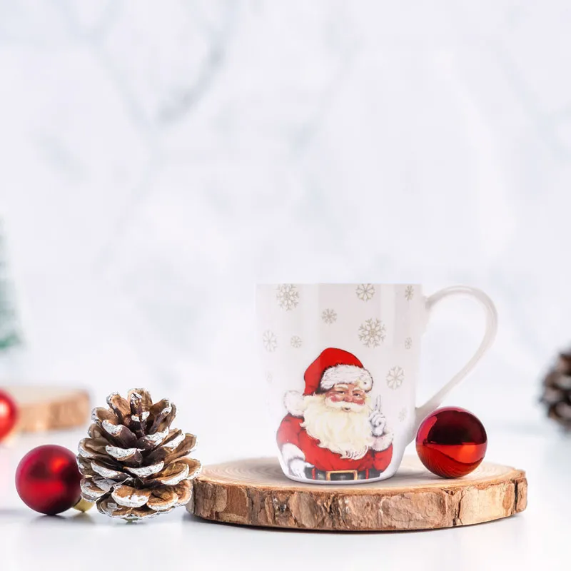 Skodelica, božični motiv, porcelan, 340ml, sort.