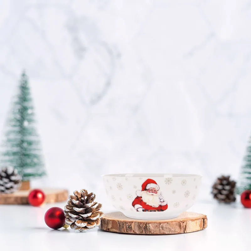 Skleda, božični motiv, porcelan, 480ml, sort.