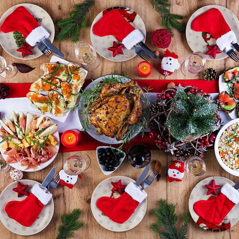 Krožnik, božični motiv, porcelan, 250mm, sort.