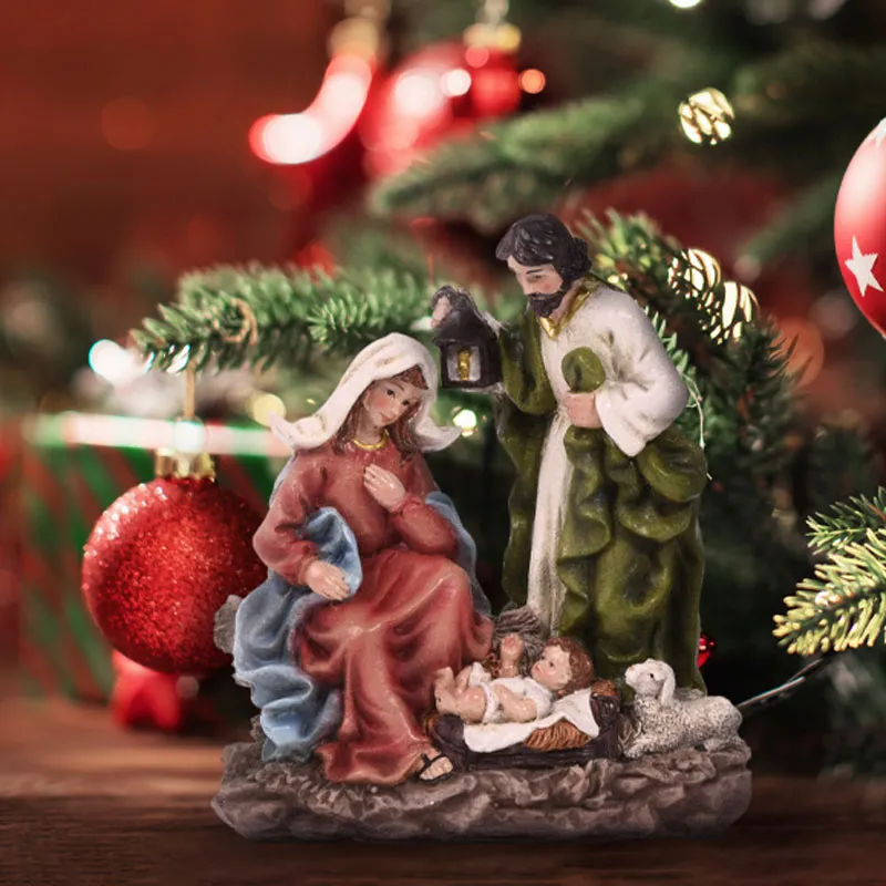 Figure za božične jaslice, polimasa, 19cm, sort.