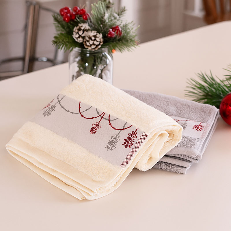 Brisača Noel, 50x100cm, set 2/1, božični motiv, 100% bombaž