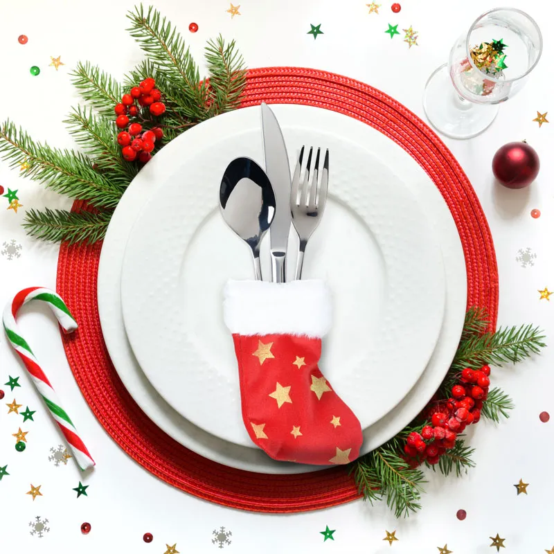 Žepek za pribor, božična kapa/nogavica, 14cm