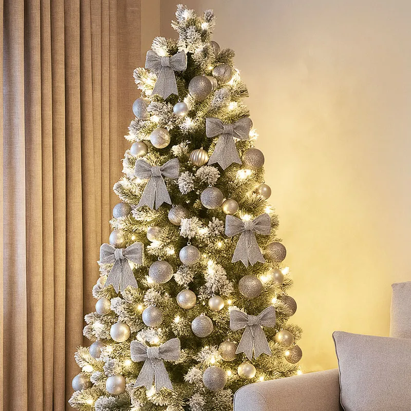 Dekorativna pentlja z bleščicami, 9x10cm, sort.