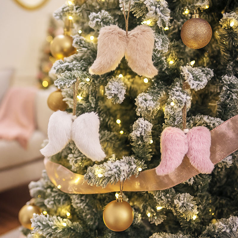 Obesek za smreko, mehka angelska krila, 10cm, sort.