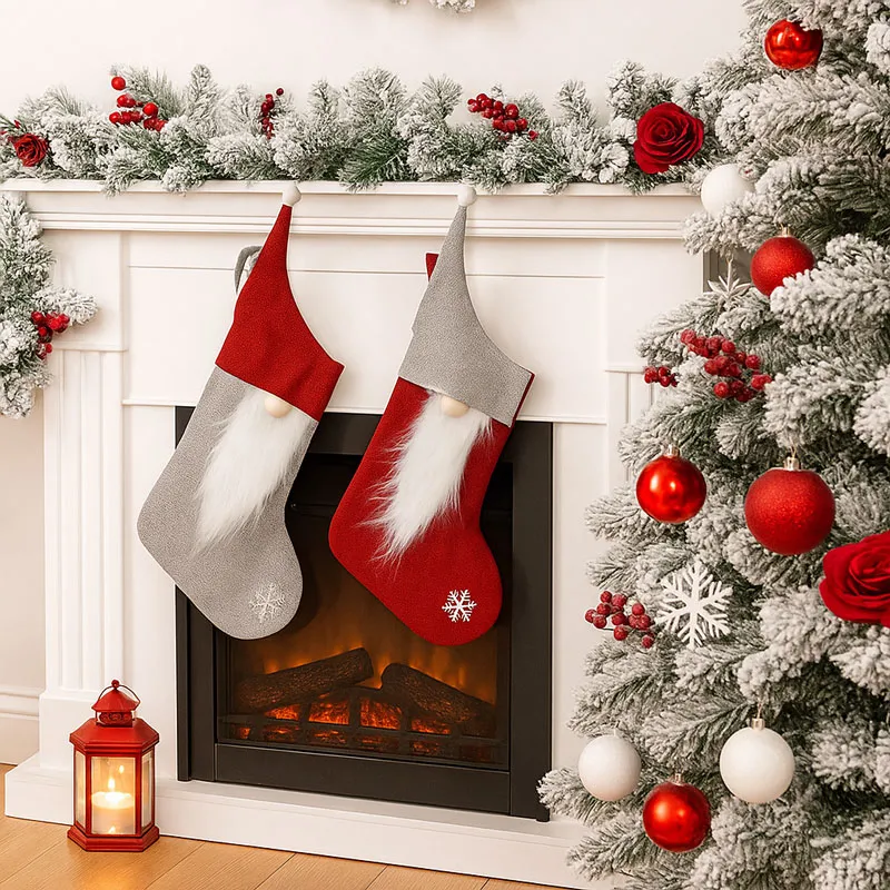 Nogavica božična, palček, 40cm, sort.