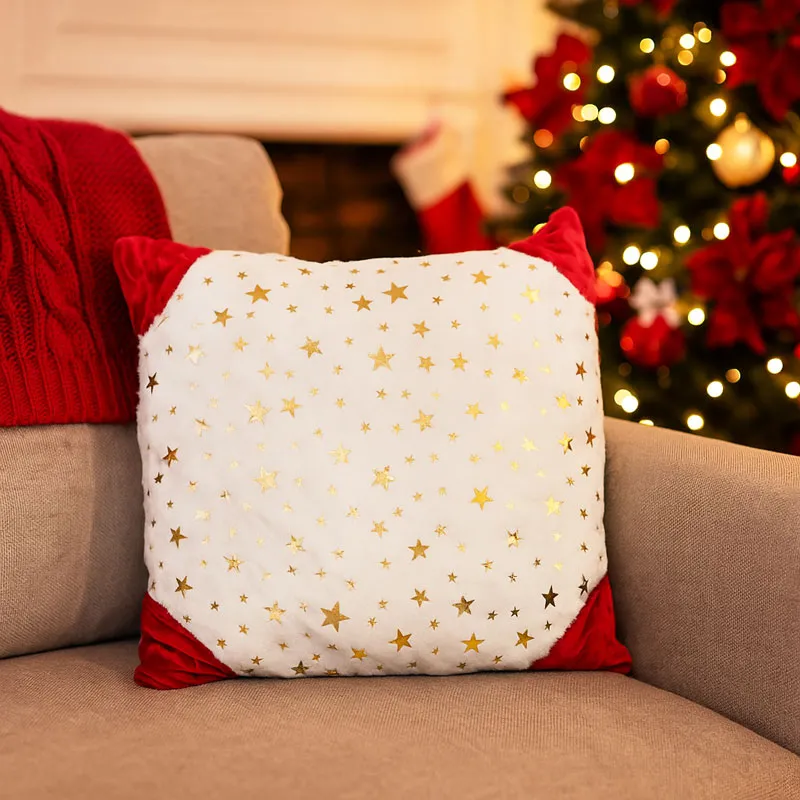 Vzglavnik, božični motiv - zvezde, poliester, 42x42cmC