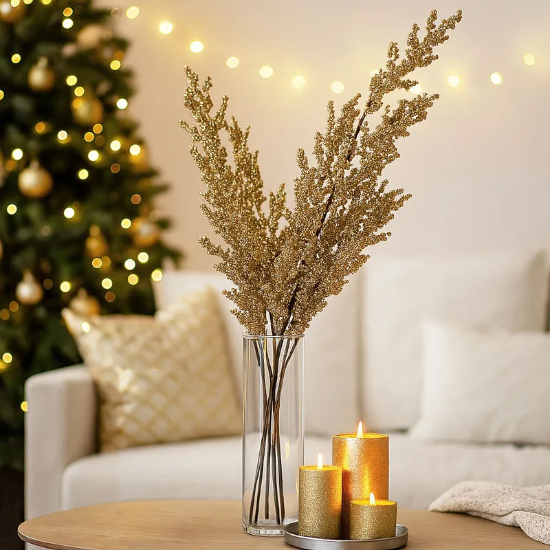 Božična vejica zlata, 72cm