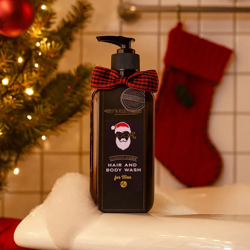 Šampon za lase in telo MEN'S COLLECTION WINTER EDITION, božični, 480ml, z vonjem kokosa