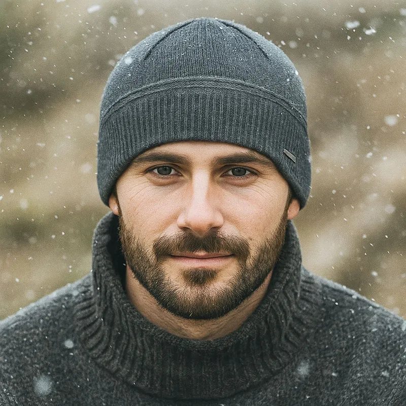 Kapa zimska, moška, 100% polakril, sort.