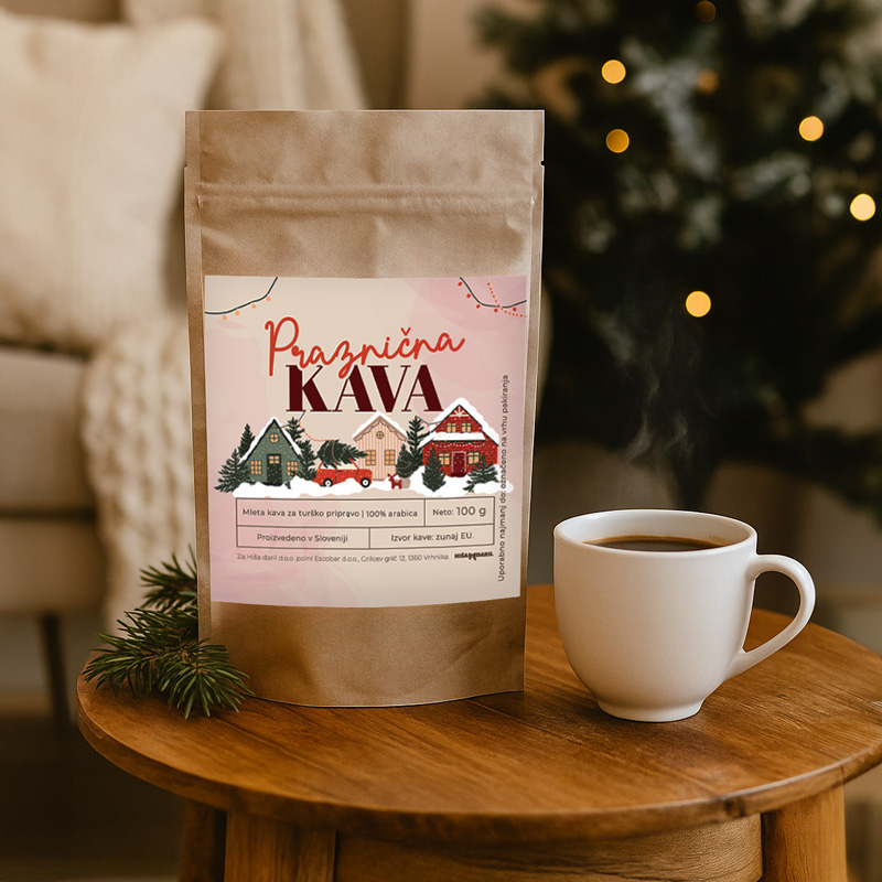 Kava mleta, Praznična kava, 100g, 100% arabica