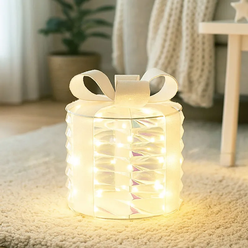 Darilo z LED lučko, biserno, za notranjo uporabo, na baterije, PET, 30cm