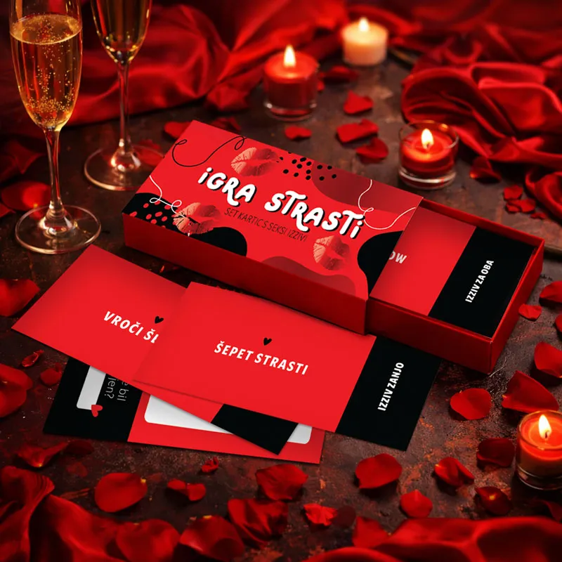 Kupončki s seksi izzivi, 30 kupončkov, v darilni škatlici