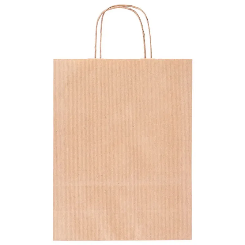 Vrečka darilna, 32x11x42 cm, eko, rjava