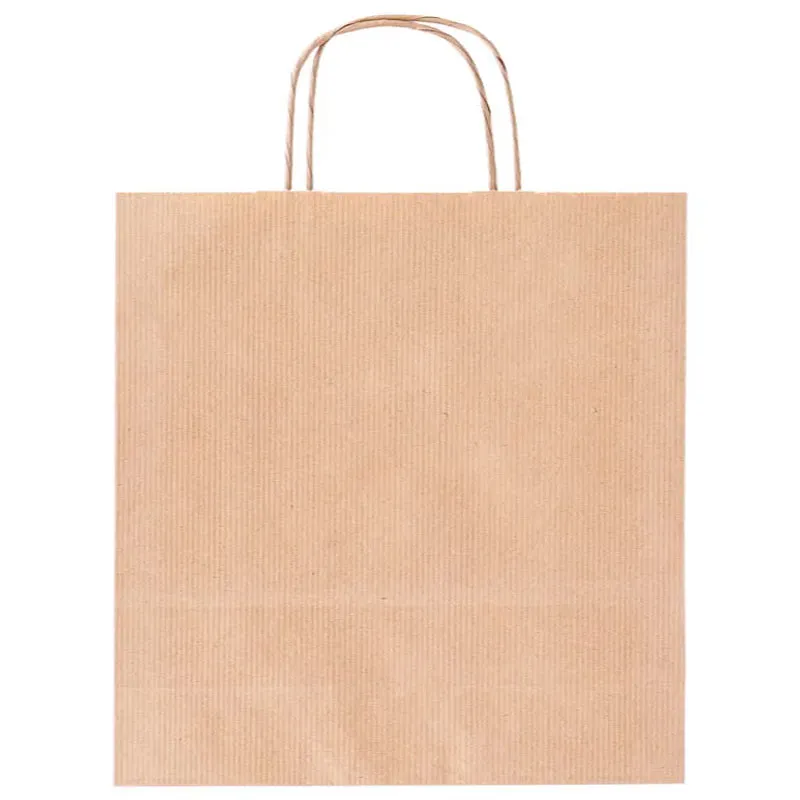 Vrečka darilna, 44x14.5x40 cm, eko, rjava