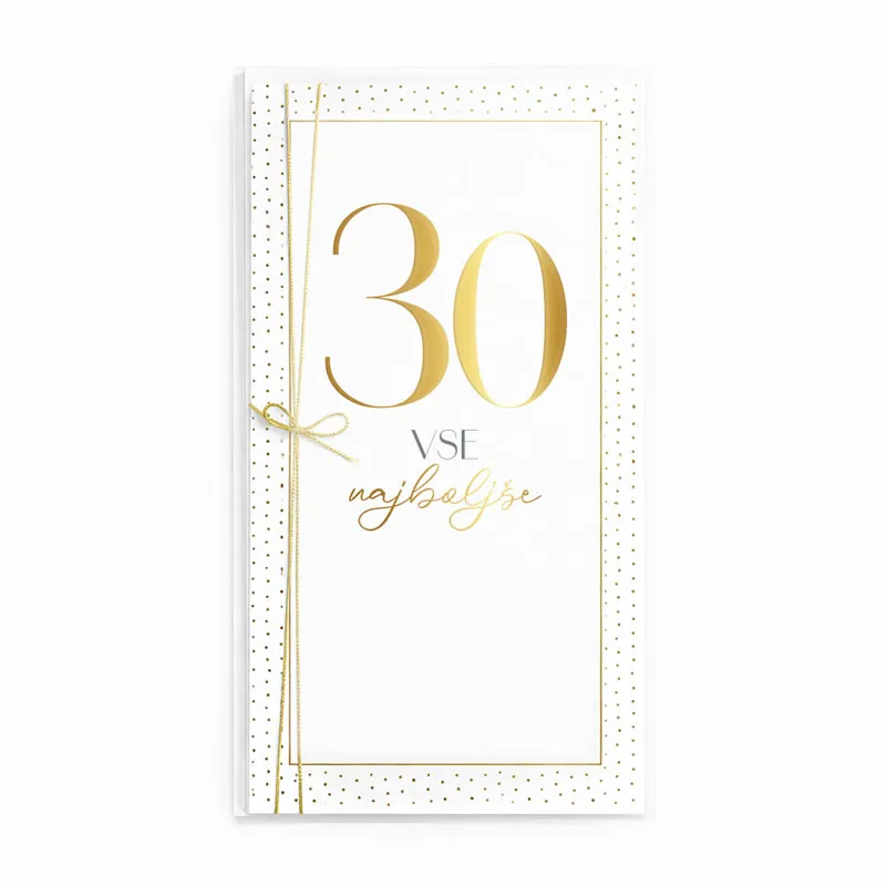 Voščilnica, Vse najboljše 30