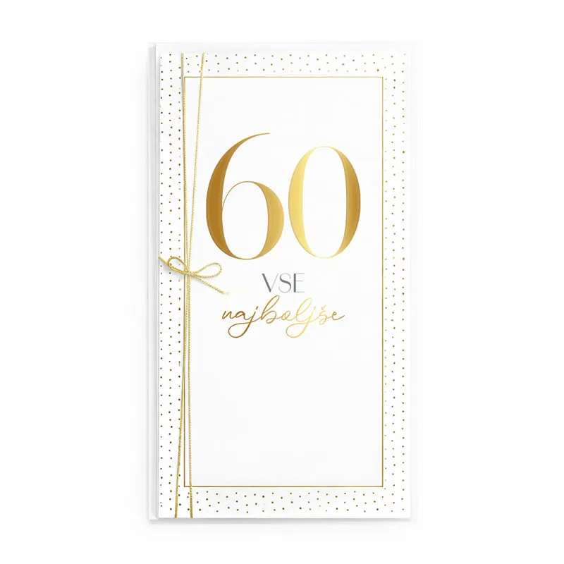 Voščilnica, Vse najboljše 60