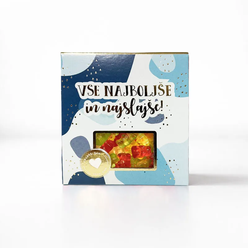 Bonboni žele, Vse najboljše in najslajše, modri, sadni, 100g