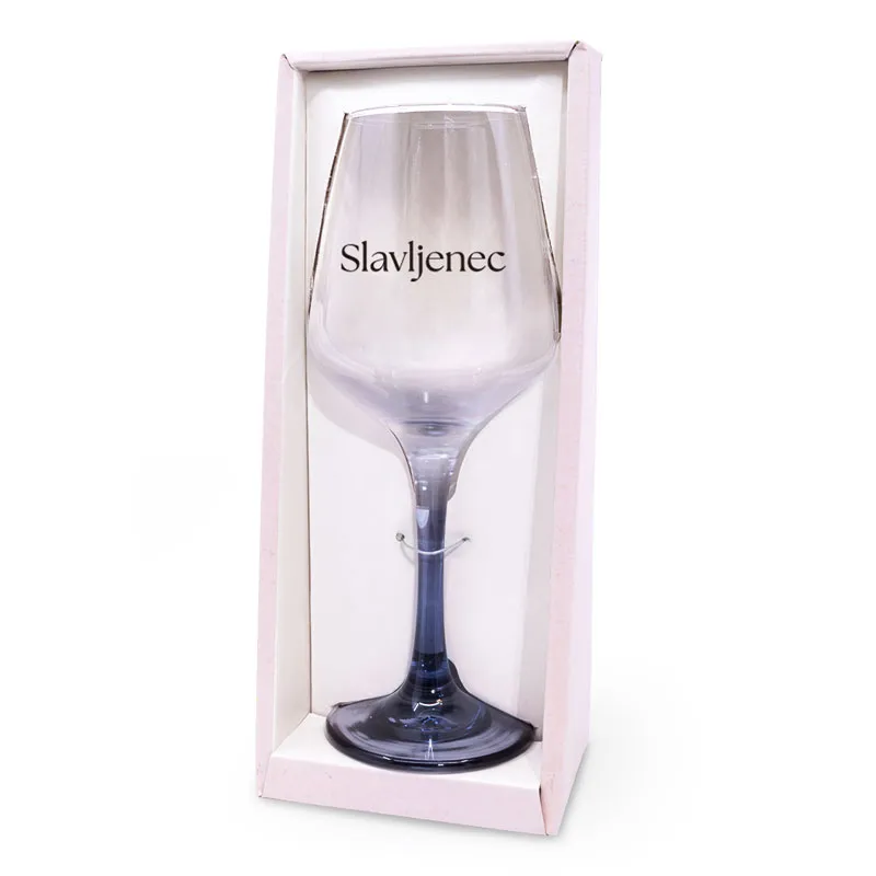 Kozarec za vino, SLAVLJENEC, 350ml, v darilni embalaži