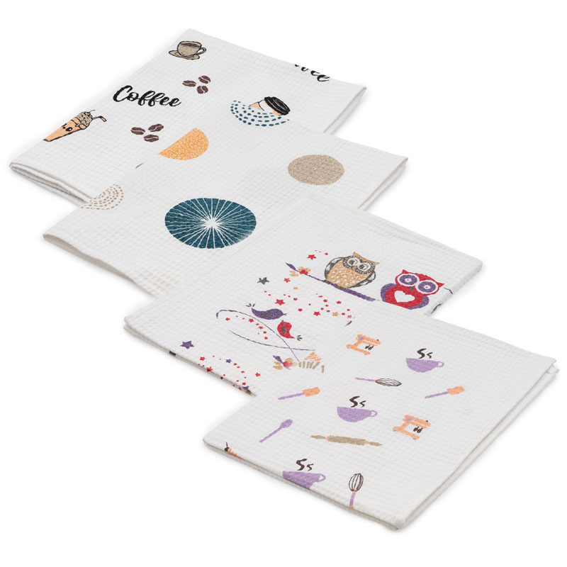 Kuhinjska krpa TISA, 50x70cm, sort. 100% bombaž, vafelj