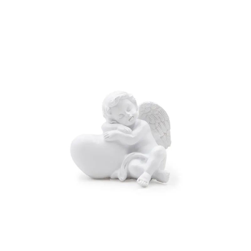 Angel sedeč, polimasa, 10x6x8.5cm, sort.