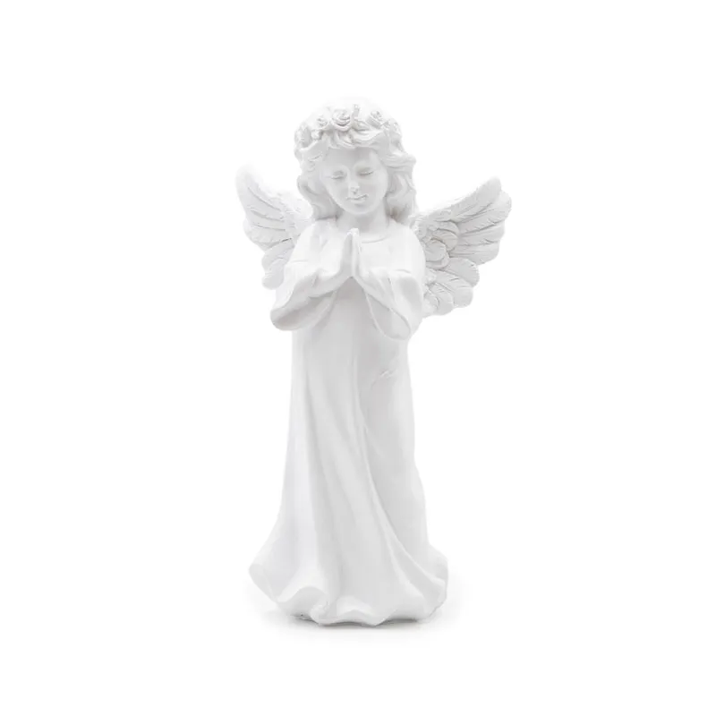 Angel moleč z zaprtimi očmi, polimasa, 16x8x28cm