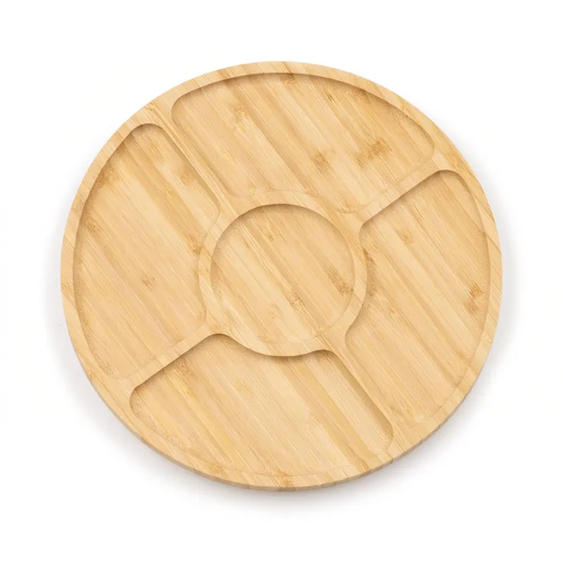 Pladenj s prekati, bambus, 30x30x2.9cm