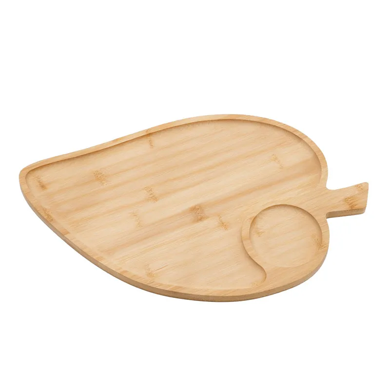 Pladenj, list, bambus, 40x24x1.5cm