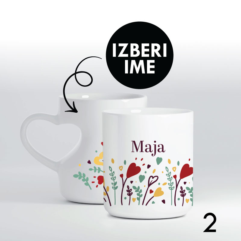 Personalizirana skodelica Rožice