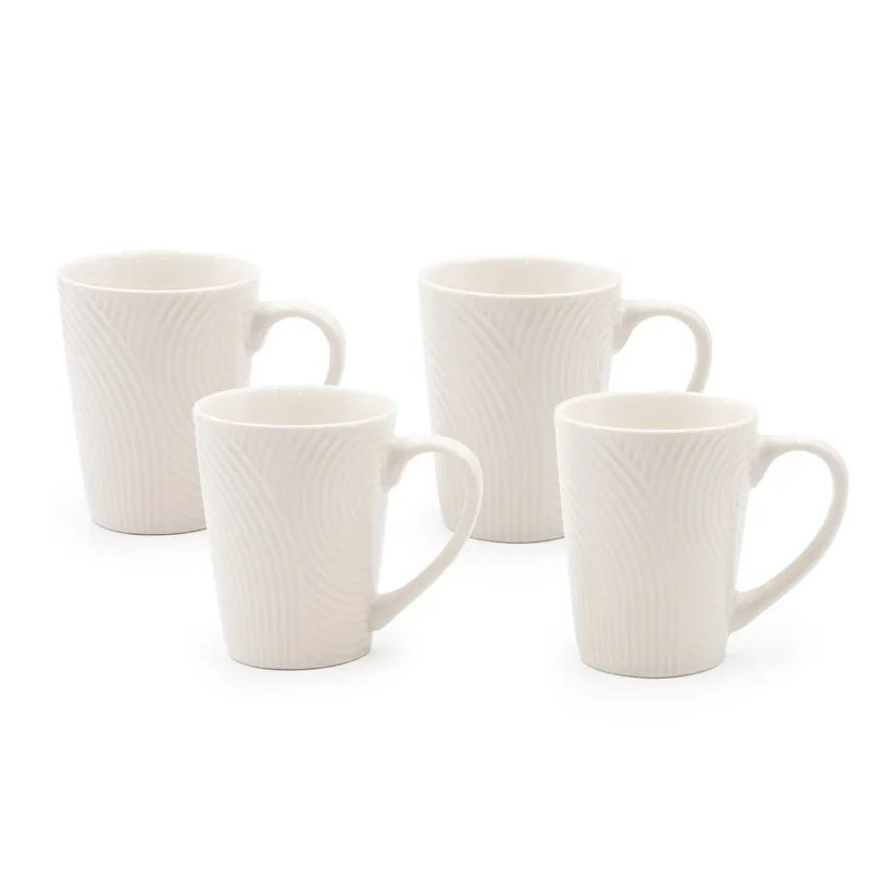 Set 4 skodelic, porcelan, 8.7x10.7cm