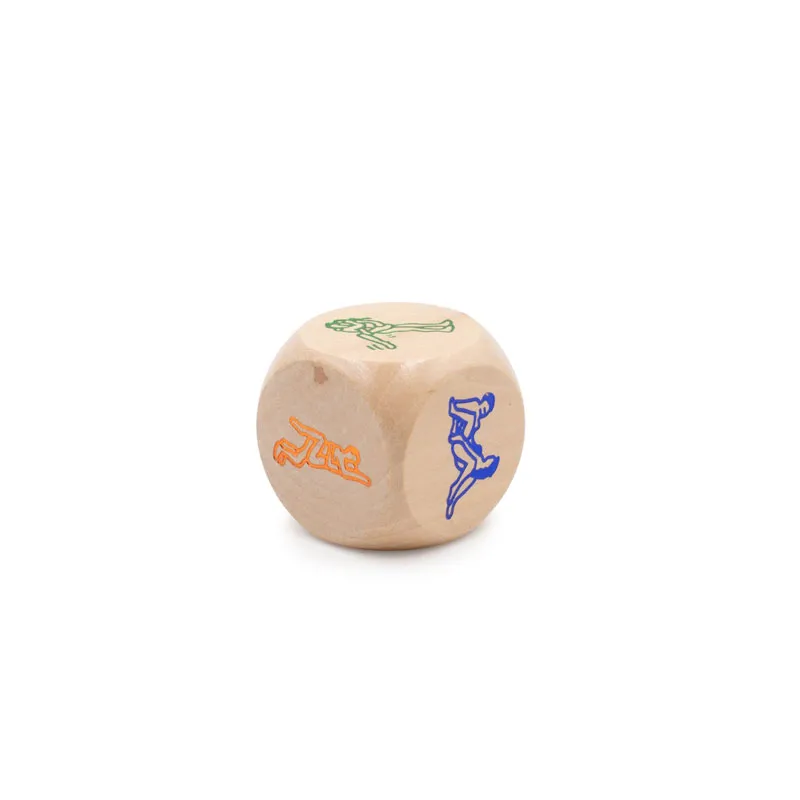 Šaljiva lesena kocka "Kamasutra", 4x4cm
