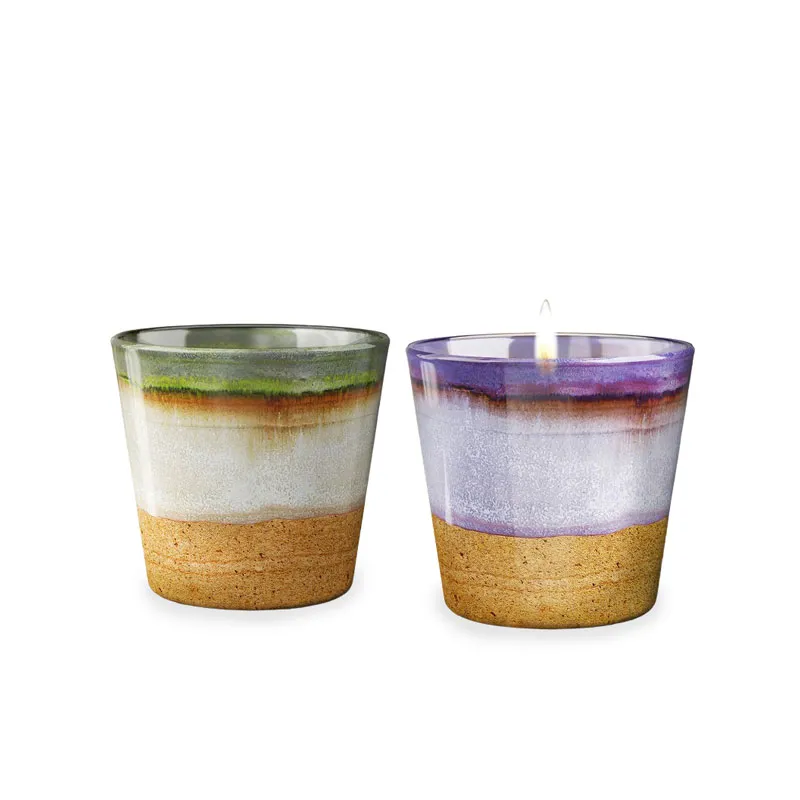 Sveča dišeča v steklu, Garden Candle, 115g, sort.