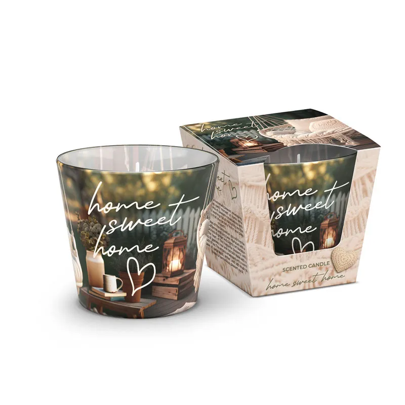 Sveča dišeča v steklu, Home Sweet Home, 115g