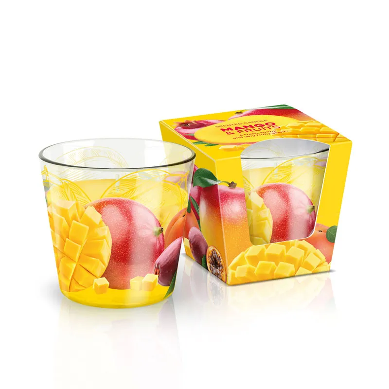 Sveča dišeča v steklu, Mango & Fruits, 115g