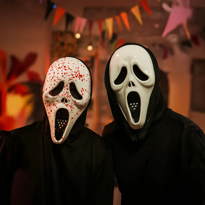Maska za Halloween, Scary movie, umetna masa, 31x18cm, sort.