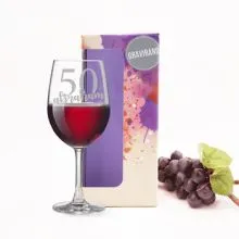 Kozarec za vino graviran - Abraham 50, 0.58l