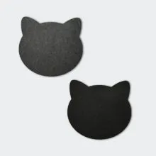 Pogrinjek v obliki mačke, filc, 40x37cm
